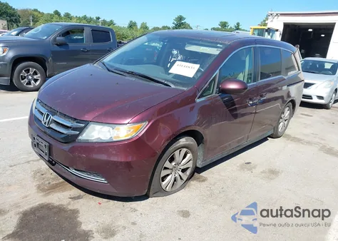 2015 Honda Odyssey Ex-L из США, поврежденный, VIN 5FNRL5H66FB010496